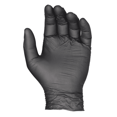 Saniflex Light Industrial Black Nitrile Gloves 100 Pack - Medium Payday Deals