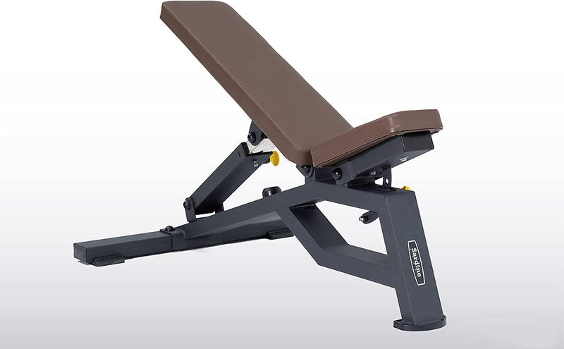 Sardine Sport Heavy Duty Bench Foldable Adjustable Commercial Grade Capacity 450kg(Brown) Payday Deals