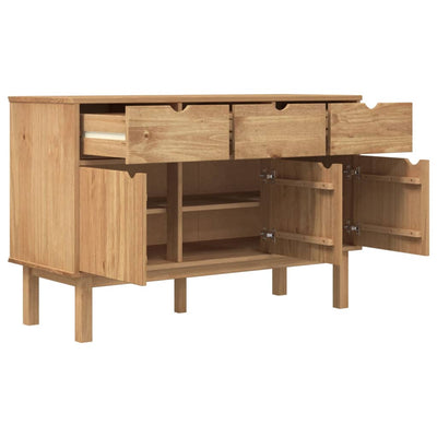 Sideboard OTTA 114x43x73.5 cm Solid Wood Pine Payday Deals