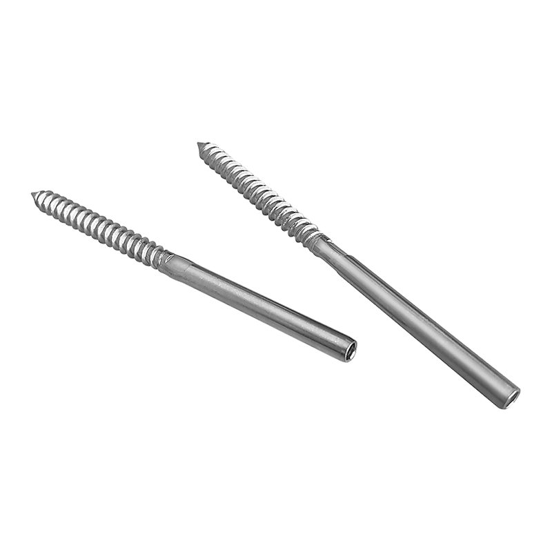 Stainless Steel DIY Rope Balustrade Kit 3.2mm Swage 2 x Lag Screw Term - 10 pack Payday Deals