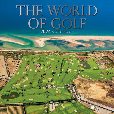 The World of Golf - 2024 Square Wall Calendar 16 Months Lifestyle Planner Gift