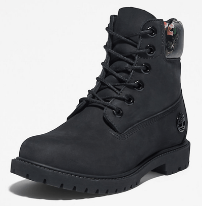Timberland Women's Heritage 6 Inch Waterproof Winter Leather Boot - Black Payday Deals