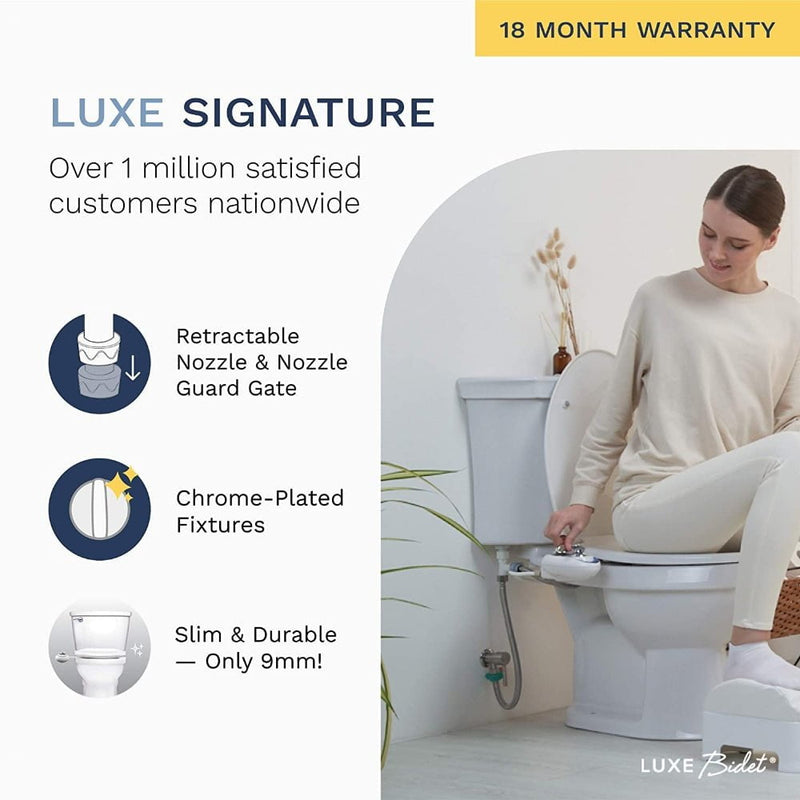 Toilet Bidet Seat Spray Hygiene Water Wash Clean Sanitation Bathroom Attachment Payday Deals