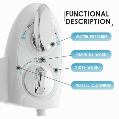 Toilet Bidet Seat Spray Hygiene Water Wash Clean Sanitation Bathroom Attachment Payday Deals