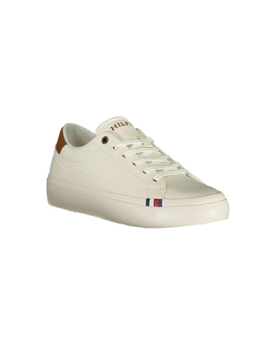 Tommy Hilfiger Men's White Polyester Sneaker - 42 EU Payday Deals