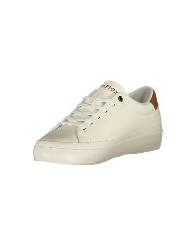 Tommy Hilfiger Men's White Polyester Sneaker - 42 EU Payday Deals