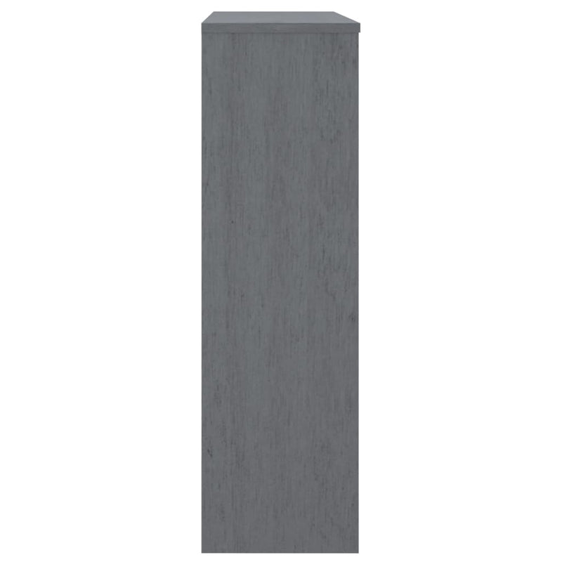 Top for Highboard Dark Grey 90x30x100 cm Solid Wood Pine Payday Deals