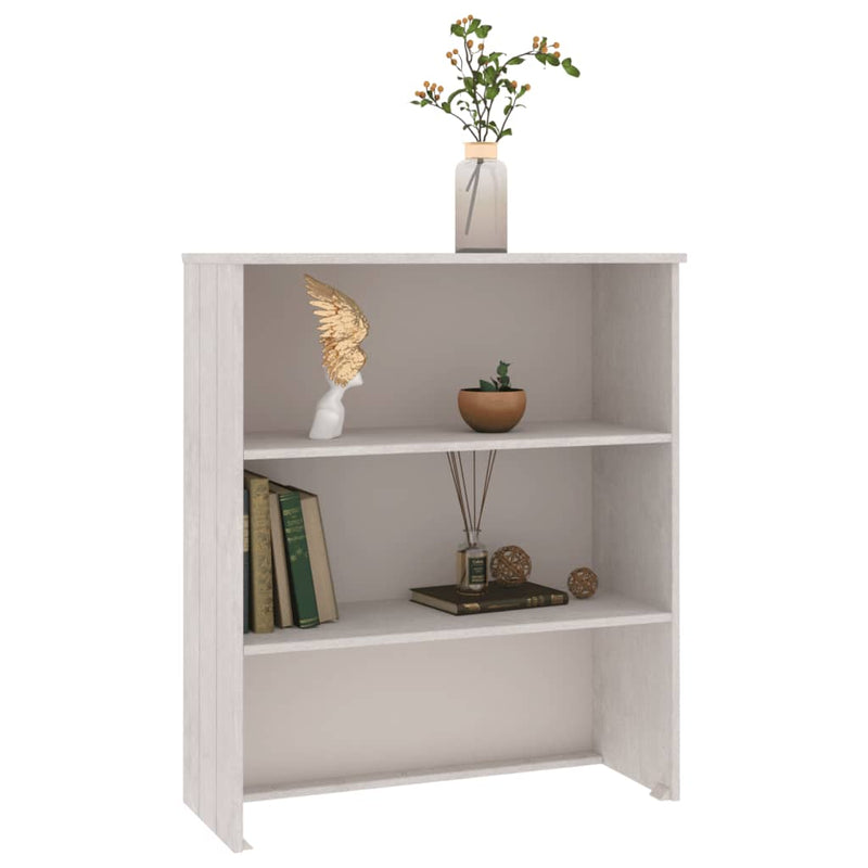 Top for Highboard White 85x35x100 cm Solid Wood Pine Payday Deals