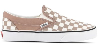 Vans Classic Slip On Canvas Sneaker Shoes Chess Check - Etherea/True White