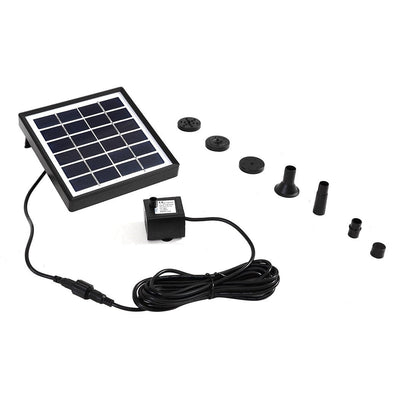 Solar Fountain Water Pump Kit Pond Pool Submersible Outdoor Garden 1.5W - Payday Deals
