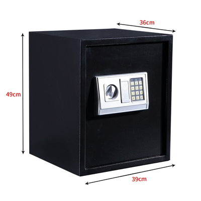 50L Electronic Safe Digital Security Box Home Office Cash Deposit Password - Payday Deals