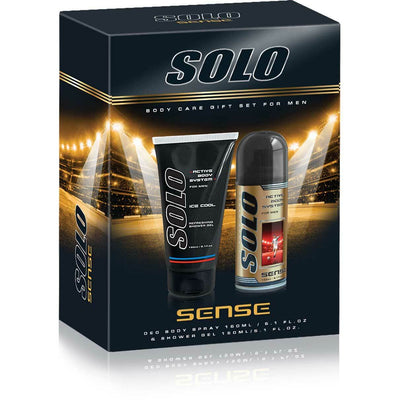 Solo Sense Body Spray 150ml + Shower Gel 150ml Body Care Gift Pack Set