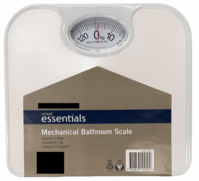 130kg Mechanical Bathroom Scales Weight Checker Kilo Kg Kilograms - White