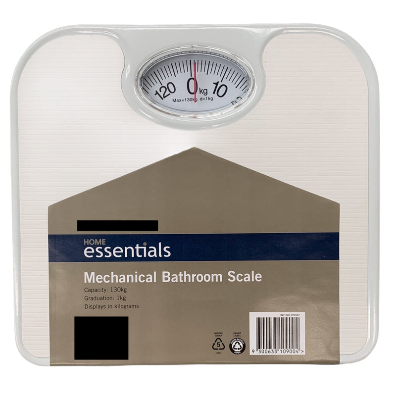 130kg Mechanical Bathroom Scales Weight Checker Kilo Kg Kilograms - White Payday Deals