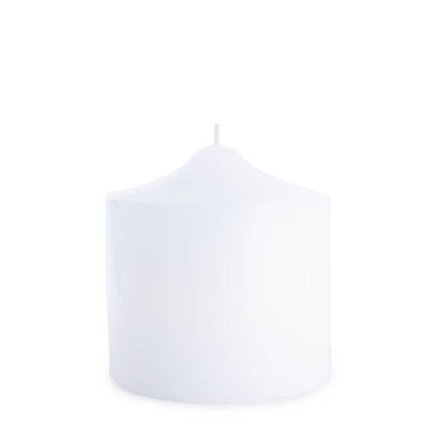 144x Premium Church Candle Pillar Candles White Unscented Lead Free 12Hrs - 5*5cm