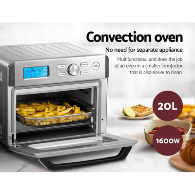 20L Air Fryer Convection Oven LCD Fryers Kitchen Cooker Accessories Payday Deals