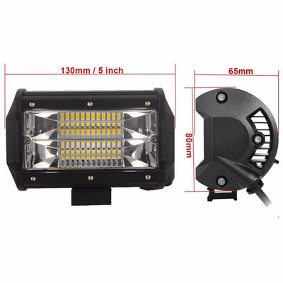 2x 5inch Flood LED Light Bar Offroad Boat Work Driving Fog Lamp Truck Scene 4x4 Payday Deals