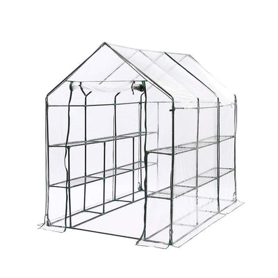 3 Tier Walk In Greenhouse Garden Shed PVC Cover Film Tunnel Green House Plant Payday Deals