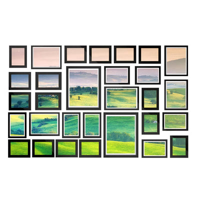 30 PCS Photo Frame Set Wall Hanging Collage Picture Frames Home Decor Gift Black Payday Deals