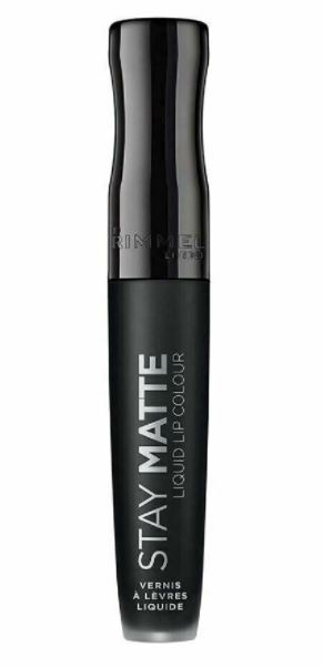 Rimmel London 5.5Ml Stay Matte Liquid Lip Colour 840 Pitch Black (Non Carded)