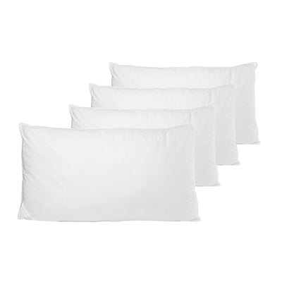 4 Pack Royal Comfort Cotton Cover 233TC Microfibre Luxury Signature Hotel Pillow White Payday Deals