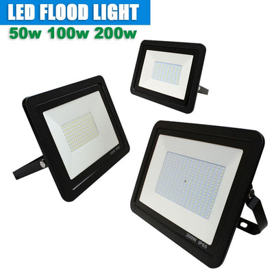 4 x 100W New Stylish LED Slim Flood Light AU Plug IP65 Indoor Outdoor Payday Deals