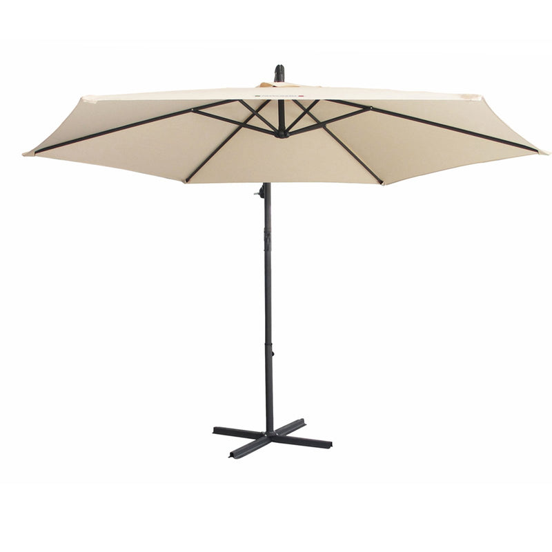 Milano Outdoor - Outdoor 3 Meter Hanging and Folding Umbrella - Beige - Payday Deals
