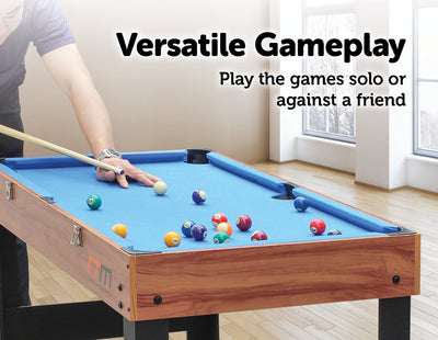 4FT 3-in-1 Games Foosball Soccer Hockey Pool Table Table Payday Deals