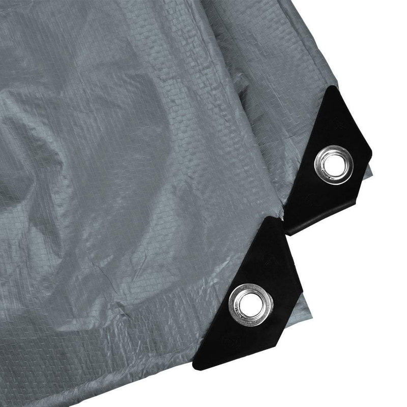 6.1x7.3M Heavy Duty Poly Tarps 200gsm PE Tarpaulin Camping Cover UV Rot Proof Payday Deals