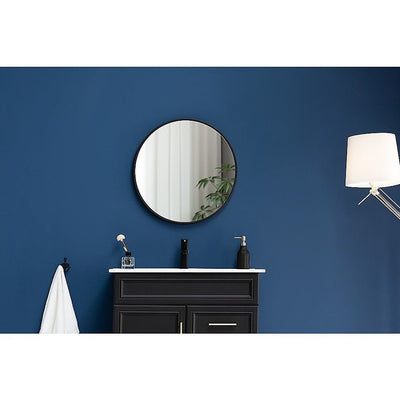 70cm Round Wall Mirror Bathroom Makeup Mirror by Della Francesca Payday Deals