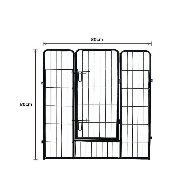 8 Panel Heavy Duty Pet Dog Playpen Puppy Exercise Fence Enclosure Cage Payday Deals