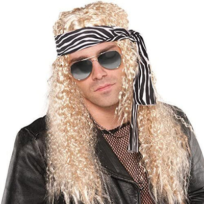 Wig Rock Star Kit Adult Costume Accessory