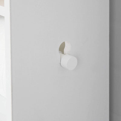 VIKUS Toilet Paper Holder with Storage, Freestanding Cabinet, Toilet Brush Holder and Toilet Paper Dispenser 20x100x18 cm