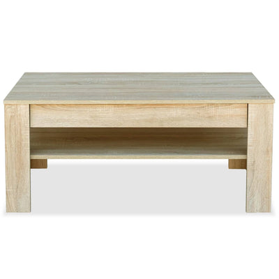 Coffee Table Engineered Wood 110x65x48 cm Oak - Payday Deals