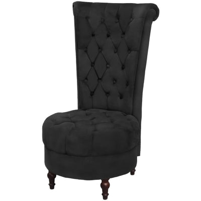 High Back Sofa Chair Black Fabric - Payday Deals