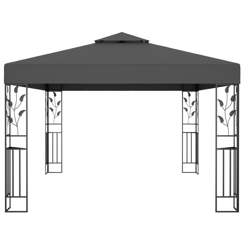 Gazebo with Double Roof 3x4m Anthracite