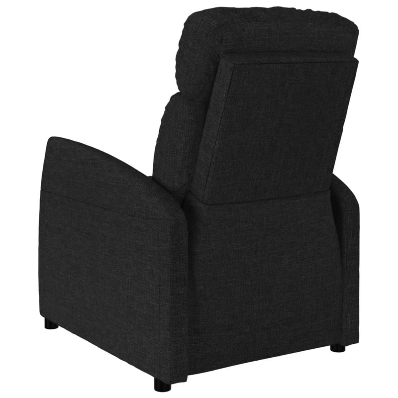 Massage Reclining Chair Black Fabric