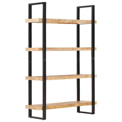 4-Tier Bookcase 120x40x180 cm Rough Mango Wood