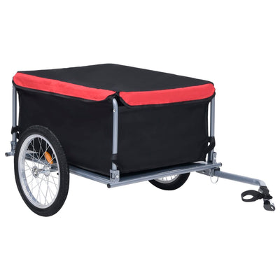 Bike Cargo Trailer Black and Red 65 kg
