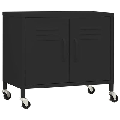 Storage Cabinet Black 60x35x49 cm Steel - Payday Deals
