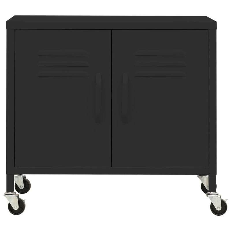 Storage Cabinet Black 60x35x49 cm Steel - Payday Deals