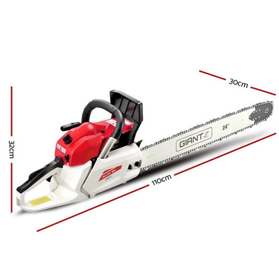 88CC Commercial Petrol Chainsaw - White