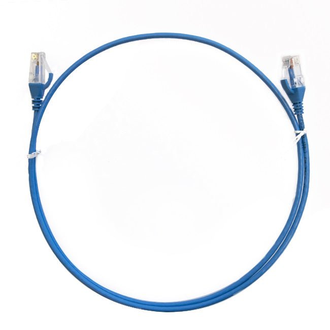 8WARE CAT6 Ultra Thin Slim Cable 5m / 500cm - Blue Color Premium RJ45 Ethernet Network LAN UTP Patch Cord 26AWG Payday Deals