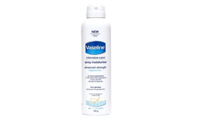 Vaseline 190g Intensive Care Moisturiser Spray Advance Strength Fragrance Free