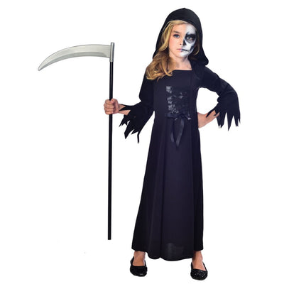 Halloween Grim Reaper Costume Girls 11-12 Years
