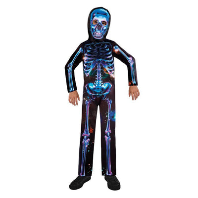 Halloween Neon Skeleton Boys Costume 4-6 Years