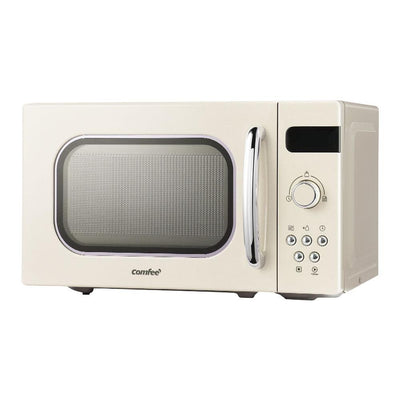 Comfee 20L Microwave Oven 800W Countertop Kitchen 8 Cooking Settings Cream - Payday Deals