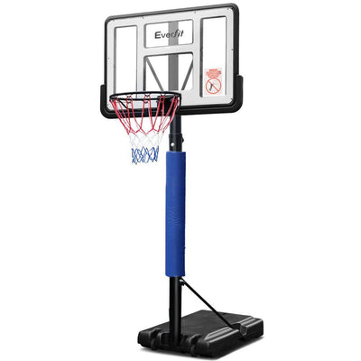 Everfit 3.05M Basketball Hoop Stand System Ring Portable Net Height Adjustable Blue - Payday Deals