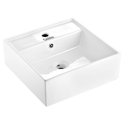Cefito Ceramic Rectangle Sink Bowl - White - Payday Deals