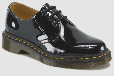 Dr. Martens 1461 Patent 3 Eye Shoes Genuine Leather Ladies Womens Shiny Gloss